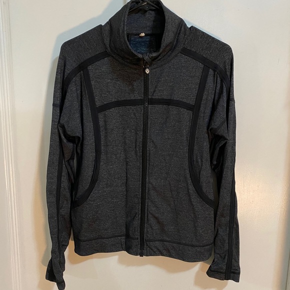 Lululemon Grey and Black Zip Up Jacket